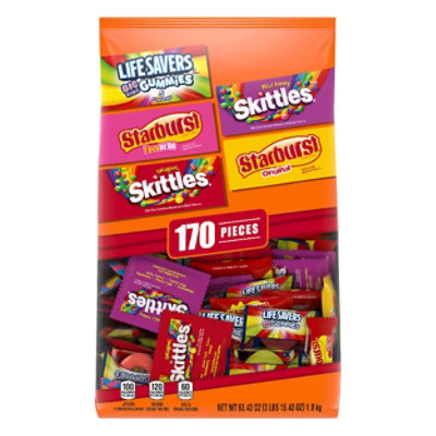 Mars Candy Mix Halloween Skittles Starburst & Life Saver Fun Size 170 Count - 63.43 Oz - Image 3