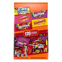 Mars Candy Mix Halloween Skittles Starburst & Life Saver Fun Size 170 Count - 63.43 Oz - Image 1