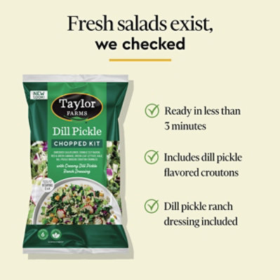 Taylor Farms Dill Pickle Chopped Salad Kit Bag - 11.75 Oz - Image 3