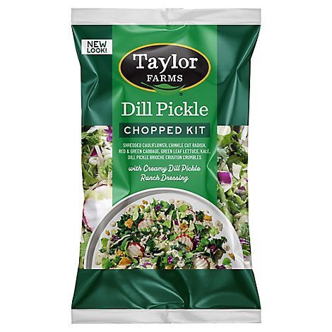 Taylor Farms Dill Pickle Chopped Salad Kit Bag - 11.75 Oz