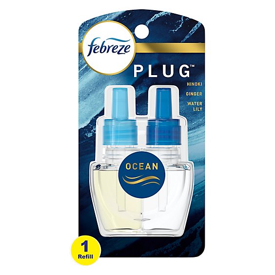 Febreze PLUG Origins Fade Defy Ocean Air Freshener & Odor Eliminator Oil Refill - Each