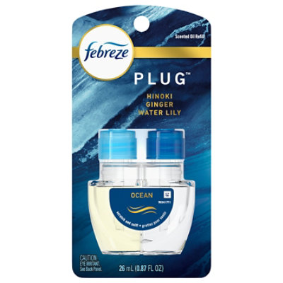 Febreze PLUG Origins Fade Defy Ocean Air Freshener & Odor Eliminator Oil Refill - Each