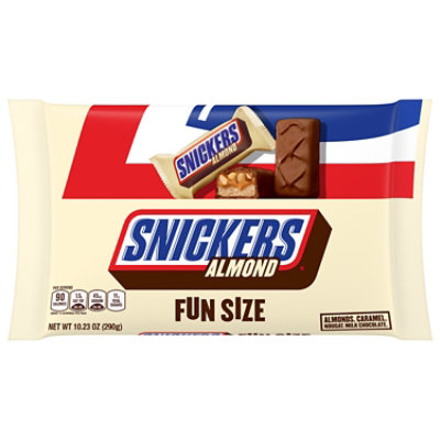 Snickers Almond Chocolate Fun Size Candy Bars - 10.23 Oz
