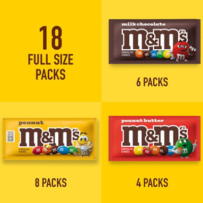M&M'S Full Size Assortment Milk Chocolate Candy Bars Pack - 18-30.58 Oz - Image 2