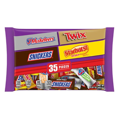 Mars Chocolate Candy Bars Variety Mix Bag 35 Count - 15.61 Oz