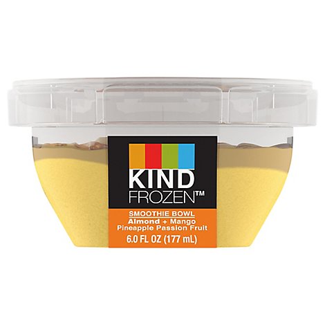 KIND Frozen Smoothie Bowl Almond + Mango Pineapple Passion Fruit - 6 Fl. Oz.