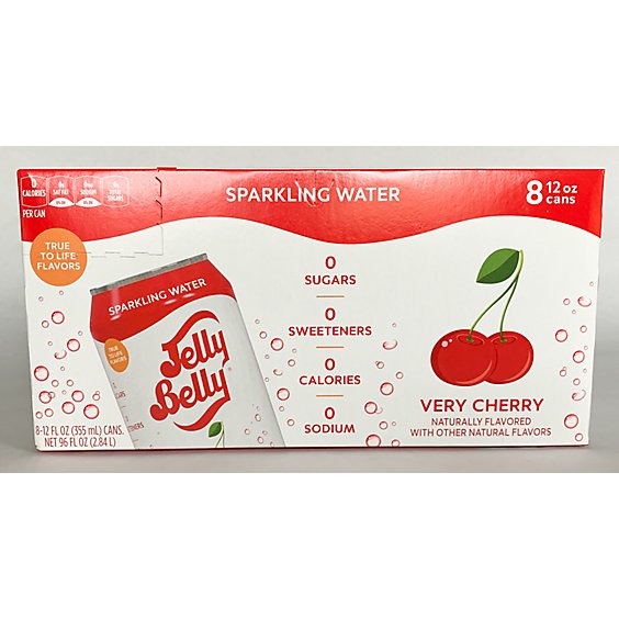 Jelly Belly Very Cherry Sparkling Water - 8-12 Fl. Oz.