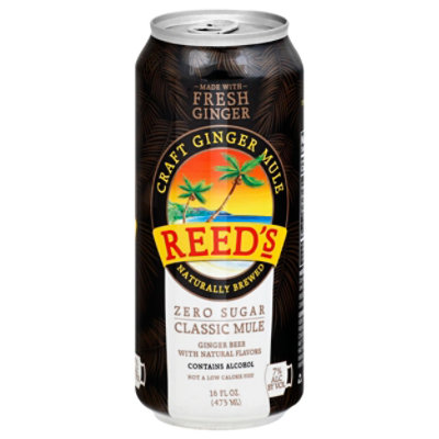 Reeds Beer Ginger Zero Sugar Classic Mule - 16 Fl. Oz.