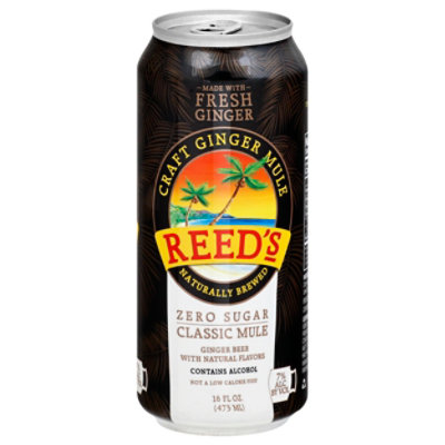 Reeds Beer Ginger Zero Sugar Clas - Online Groceries | Vons