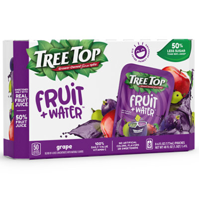 Tree Top Fruit + Water Grape - 8-6 Fl. Oz.