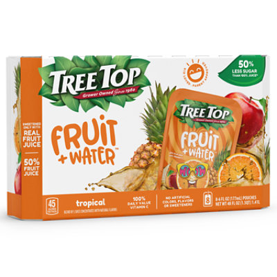 Tree Top Fruit + Water Tropical Punch - 8-6 Fl. Oz.