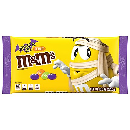 M&M'S Peanut Milk Chocolate Ghouls Mix Chocolate Halloween Candy - 10 Oz - Image 1