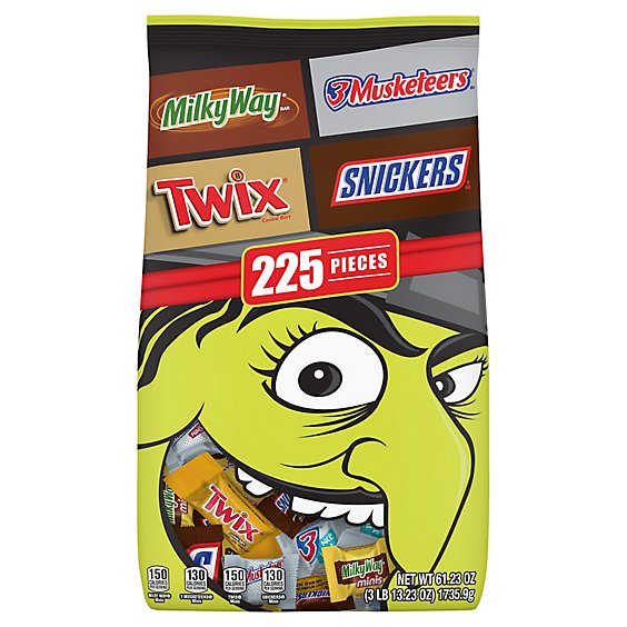 Mars Chocolate Candy Halloween Mini Variety Mix 225 Count - 61.23 Oz