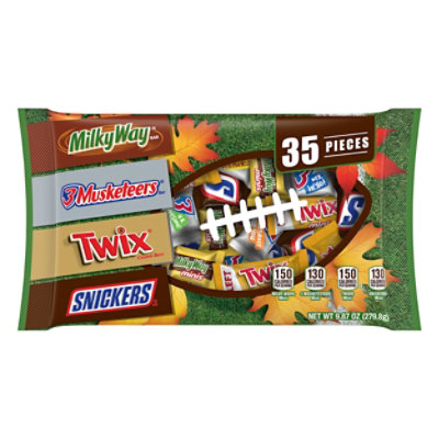 Mars Minis Mix Chocolate Candy Halloween Bar Bag 35 Count - 9.87 Oz