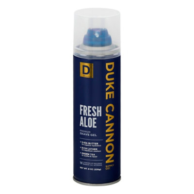 Duke Cannon Shave Gel Fresh Aloe - 8 Oz - Image 1