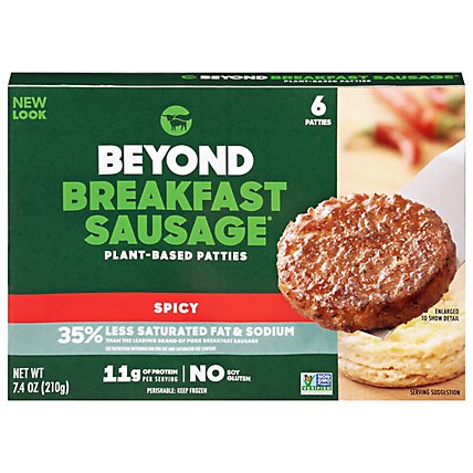 Beyond Meat Beyond Breakfast Sausage Plant Based Spicy Breakfast Patties - 7.4 Oz - Image 1