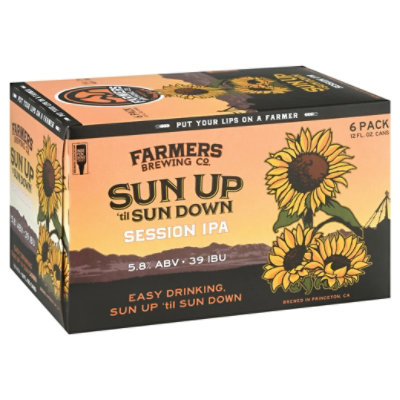 Farmers Brewing Company Sun Up Til Sun Down Session Ipa In Cans - 6-12 Fl. Oz. - Image 1