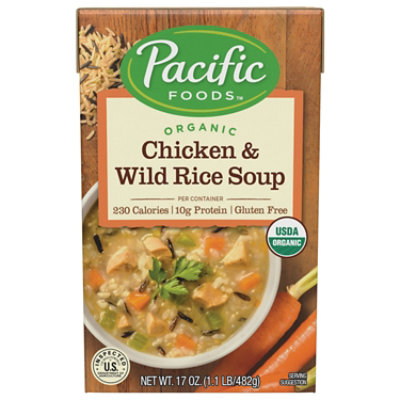 Pacific Foods Organic Chicken & Wild Rice Soup - 17 Oz - Image 1