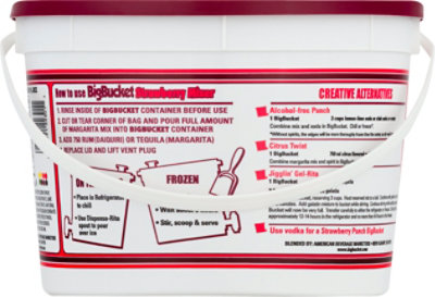 Master Of Mixes Big Bucket Mixer Daiquiri Margarita Strawberry - 96 Fl. Oz. - Image 6