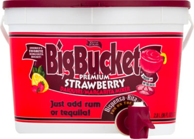 Master Of Mixes Big Bucket Mixer Daiquiri Margarita Strawberry - 96 Fl. Oz. - Image 2