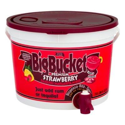 Master Of Mixes Big Bucket Mixer Daiquiri Margarita Strawberry - 96 Fl. Oz. - Image 1