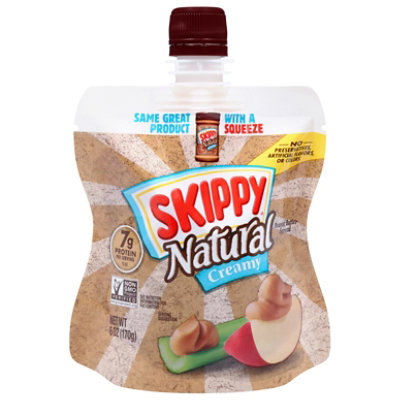 Skippy Squeeze Natural Formulation - 6 Oz