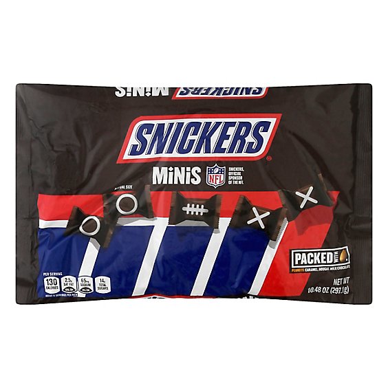 Snickers Minis Chocolate Candy Bars Bag - 10.48 Oz