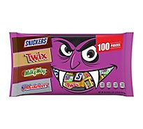 Snickers, TWIX, Milky Way & 3 Musketeers Bulk Chocolate Halloween Candy Bars 100 Count - 28.78 Oz