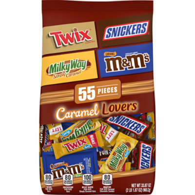 M&M'S Snickers Twix & Milky Way Variety Pack Chocolate Candy Bars - 55 Count