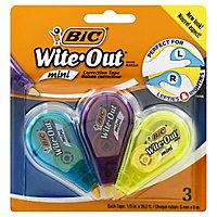 Bic Correction Tape White Out Mini - 3 Count - Image 1