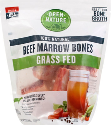 Open Nature Beef Marrow Bones Grass Fed - 32 Oz - Safeway