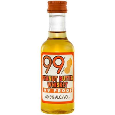 99 Brand Peanut ButterWhiskey 99 Proof In Bottle - 50 Ml - Image 1