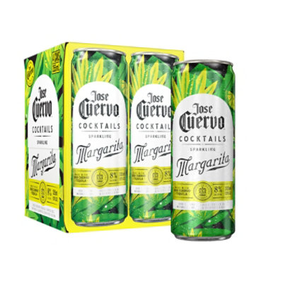 Jose Cuervo Sparkling Margarita Classic Lime Ready to Drink Cocktail - 4-355 Ml - Image 1