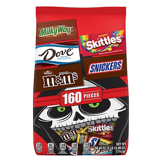 Mars Chocolate Candy Halloween Variety Mix 160 Count - 60.49 Oz