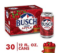 Busch Light Apple Beer Cans - 30-12 Fl. Oz.