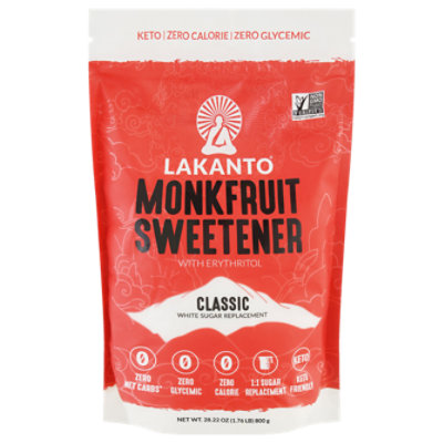 Classic Monkfruit and Erythritol Sweetener - White Sugar Replacement