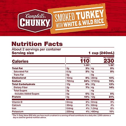 Campbells Turkey With White & Wild Rice Chunky Soup - 18.6 Oz - Image 4