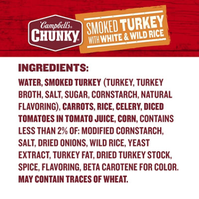 Campbell's Chunky Smoked Turkey with White and Wild Rice Soup - 18.6 Oz - Image 5