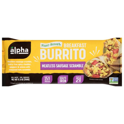 Alpha Foods Burrito Original Breakfst - 5.5 Oz - Image 2