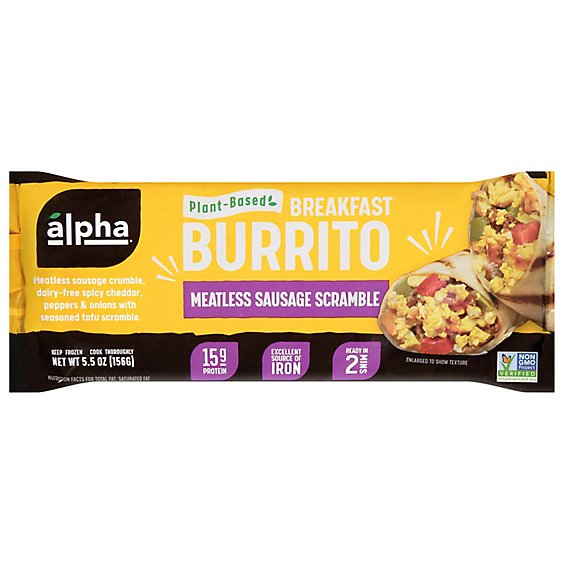 Alpha Foods Burrito Original Breakfst - 5.5 Oz