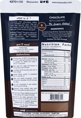 Keto & Co Chocolate Cake Mix - 9.1 Oz - Image 6