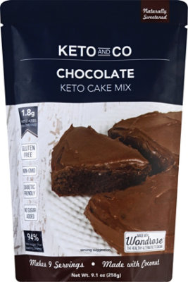 Keto & Co Chocolate Cake Mix - 9.1 Oz - Image 2