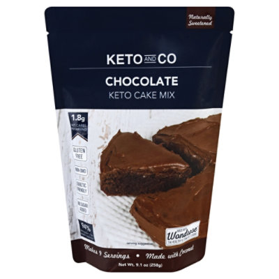 Keto & Co Chocolate Cake Mix - 9.1 Oz