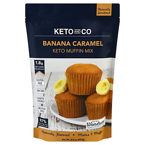 Keto & Co Muffin Mix Banana Caramel - 8.8 Oz