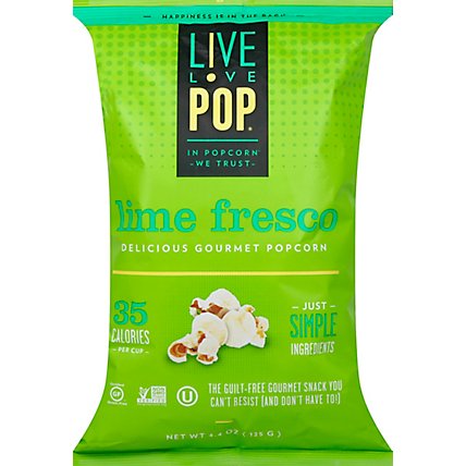Live Love Poppopcorn Lime Frescopcorn - 4.4 Oz - Image 2