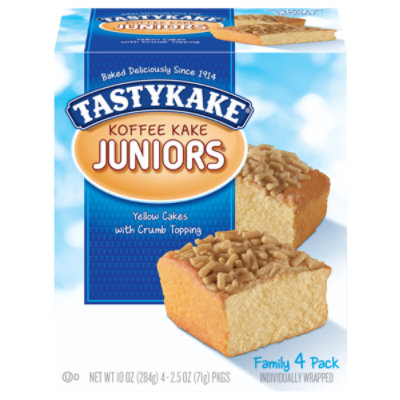 Tastykake Koffee Kake Juniors Coffee Cake Snack Cakes Individually Wrapped - 4 Count - Image 3