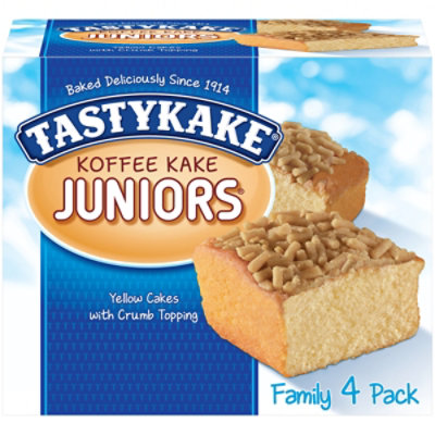 Tastykake Koffee Kake Juniors Coffee Cake Snack Cakes Individually Wrapped - 4 Count - Image 2