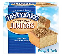 Tastykake Koffee Kake Juniors Coffee Cake Snack Cakes Individually Wrapped - 4 Count