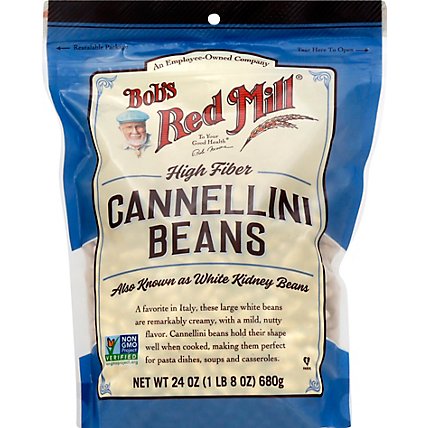 Bobs Red Mill Beans Cannellini High Fiber - 24 Oz - Image 2
