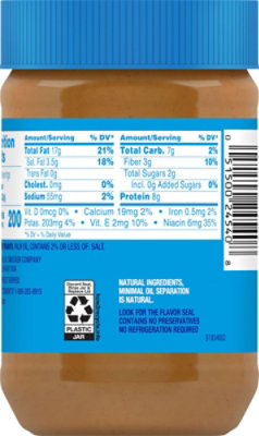 Jif No Added Sugar Peanut Butter - 15.5 Oz - Image 6